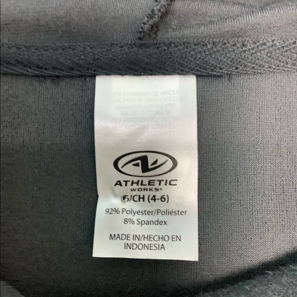 Women's Athletic Works S Small 4 - 6 Performance Sweatshirt Hoodie Sweat Velvet - Picture 6 of 7